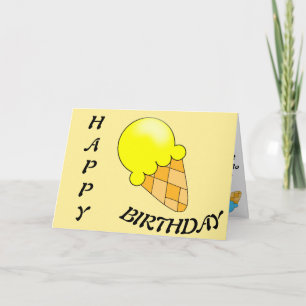 Grattis på födelsedagen Ice-Cream Sweet Message Kort