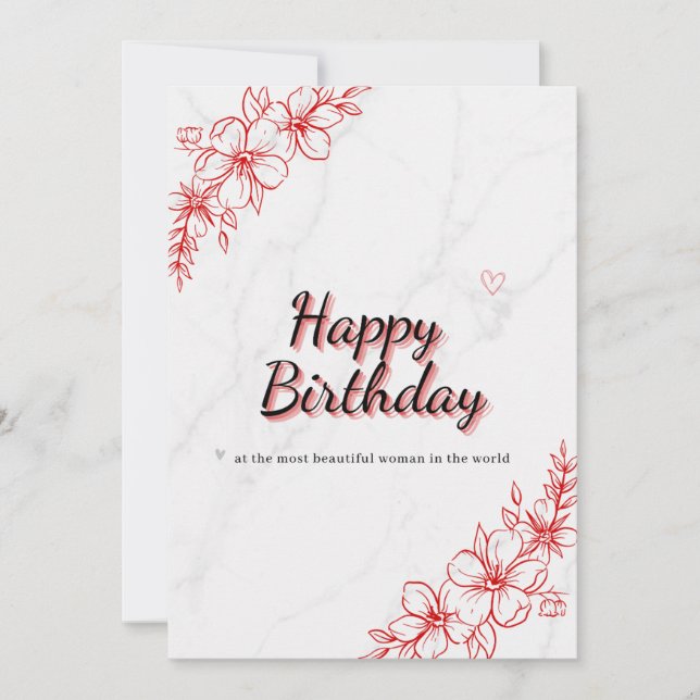 Grattis på födelsedagen inbjudningar (Framsida)