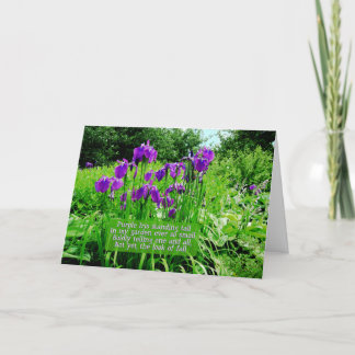 Grattis på födelsedagen-Iris Garden Kort