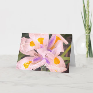 Grattis på födelsedagen Irisblomma Kort