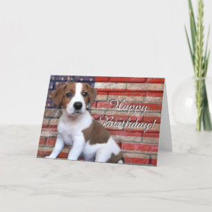 Grattis på födelsedagen Jack Russell Terrier-hälsn Kort