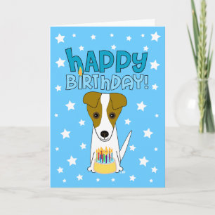 Grattis på födelsedagen Jack Russell Terrier Kort