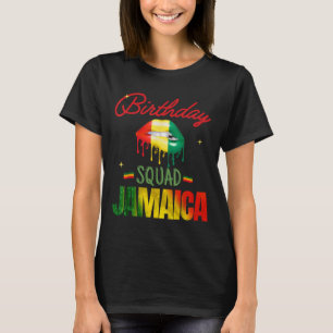 Grattis på födelsedagen Jamaica Squad Crew Bday Pa T Shirt