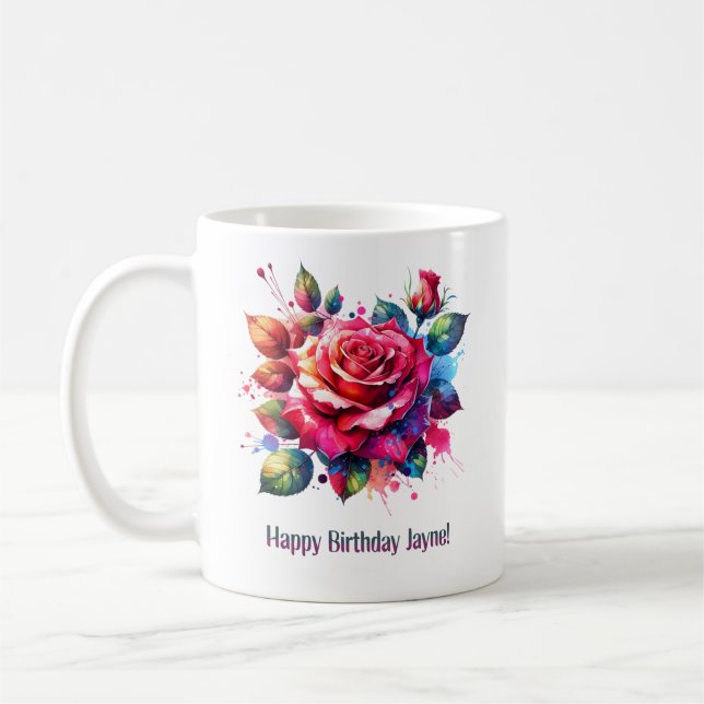 Grattis på födelsedagen Jayne Kaffemugg (Vänster)
