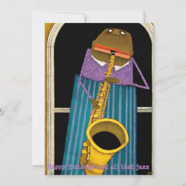 grattis på födelsedagen Jazz-kort Julkort