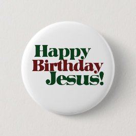 Grattis på födelsedagen Jesus, det är jul Knapp