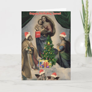 Grattis på födelsedagen, Jesus! En fin omformning Helgkort