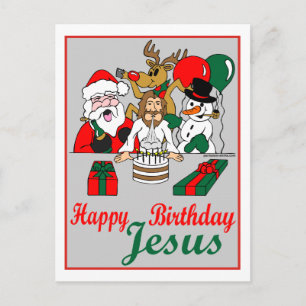 Grattis på födelsedagen Jesus Helg Vykort