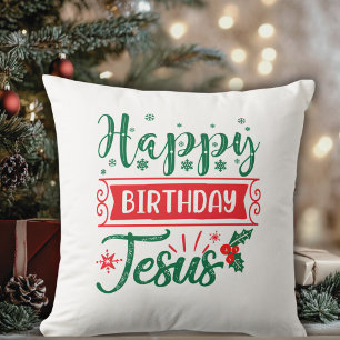 Grattis på födelsedagen Jesus Helgdag Kudde