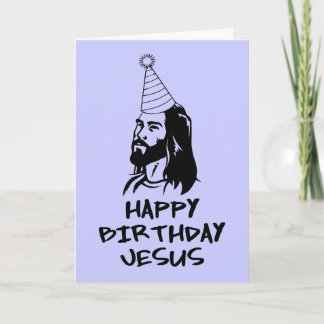 Grattis på födelsedagen Jesus Helgkort