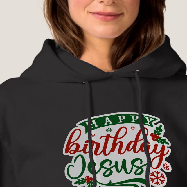 Grattis på födelsedagen Jesus Hooded sweat shirt T (Skapare uppladdad)