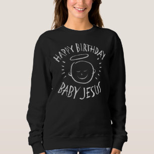Grattis på födelsedagen Jesus - Jul Chalkboard Cha T-shirt