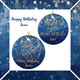 Grattis på födelsedagen Jesus jul Julgransprydnad Keramik