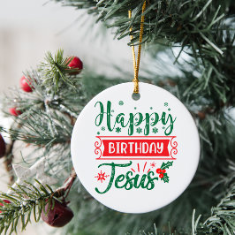 Grattis på födelsedagen Jesus jul Julgransprydnad Keramik