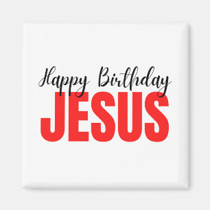 grattis på födelsedagen Jesus jul Magnet