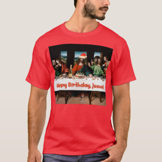 Grattis på födelsedagen Jesus Jul-nuny Theme T Shirt