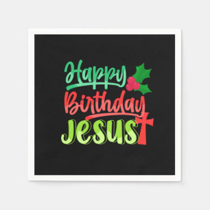 Grattis på födelsedagen Jesus Julafton God jul Gif Pappersservett