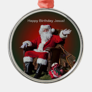 GRATTIS PÅ FÖDELSEDAGEN JESUS JULGRANSPRYDNAD METALL