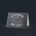 grattis på födelsedagen Jesus - julkalk i Chalkboa Helgkort<br><div class="desc">Ibland är det trevligt att minnas vad "CHRIST" mas firas för. din trosanda med andra. Korten ord är naturligtvis helt och hållet anpassade. Och glöm inte matchande adressetiketter, klistermärken och så mycket mer - kolla bara i butiken om du vill ha fler artiklar som den här charmerande designen är på....</div>