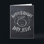 Grattis på födelsedagen Jesus - julkort för krita Helgkort<br><div class="desc">Ibland är det trevligt att minnas vad "CHRIST" mas firas för.  din trosanda med andra. Korten ord är naturligtvis helt och hållet anpassade. Och glöm inte matchande adressetiketter,  frimärke och klistermärke - kolla bara i vår butik om du vill ha fler artiklar som den här charmerande designen är på.</div>