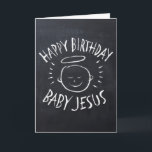 Grattis på födelsedagen Jesus - julkort för krita Helgkort<br><div class="desc">Ibland är det trevligt att minnas vad "CHRIST" mas firas för.  din trosanda med andra. Korten ord är naturligtvis helt och hållet anpassade. Och glöm inte matchande adressetiketter,  frimärke och klistermärke - kolla bara i vår butik om du vill ha fler artiklar som den här charmerande designen är på.</div>