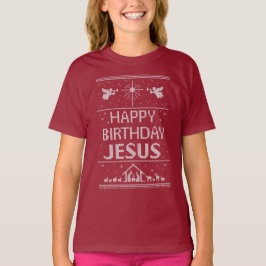Grattis på födelsedagen Jesus Julsötare Religiösa Tee