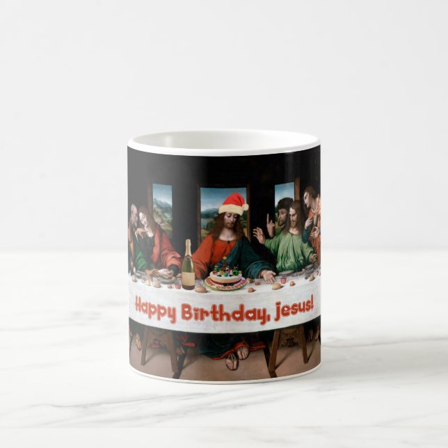 Grattis på födelsedagen Jesus! Kaffemugg (Center)