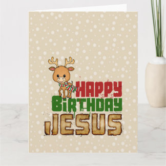Grattis på födelsedagen Jesus Kort