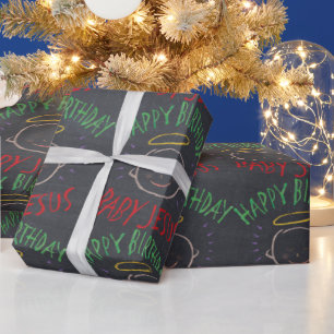 Grattis på födelsedagen Jesus - Kristus jul Presentpapper