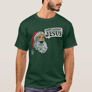 Grattis på födelsedagen Jesus (mörka skjortor) T-shirt