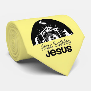 grattis på födelsedagen Jesus Neck Tie Slips