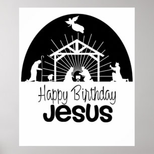 Grattis på födelsedagen Jesus Poster