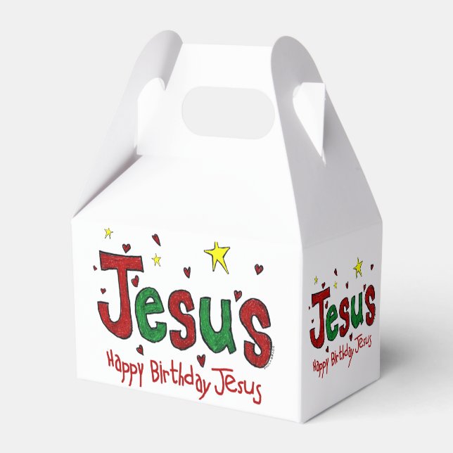 Grattis på födelsedagen Jesus Presentaskar (Baksidan Sidan)