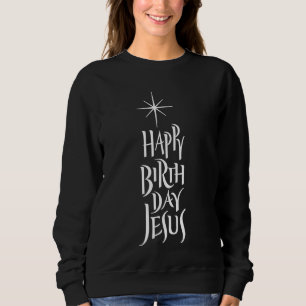 Grattis på födelsedagen Jesus Religiösa Calligraph T Shirt