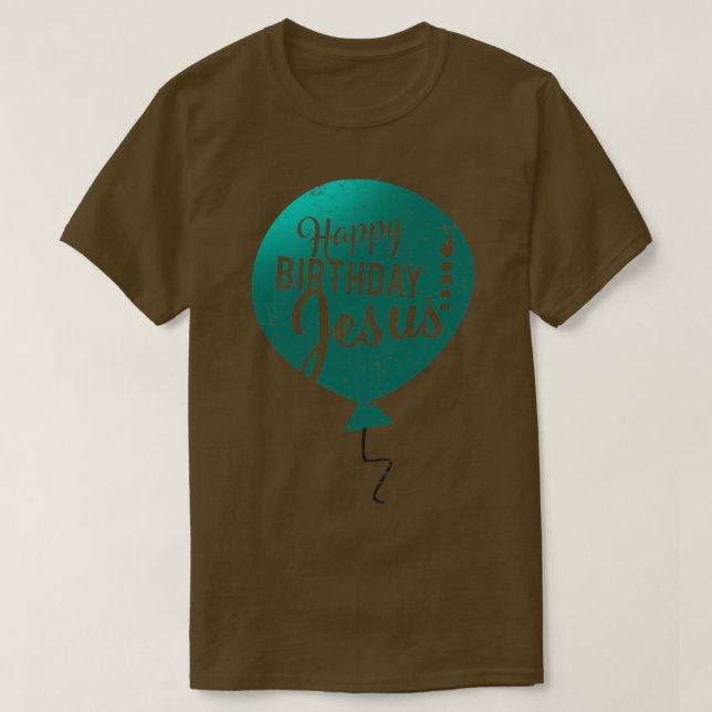 Grattis på födelsedagen Jesus sanna julhelg för T Shirt (Design framsida)