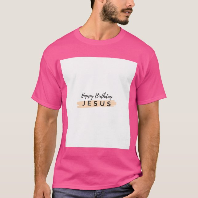 Grattis på födelsedagen Jesus T Shirt (Framsida)
