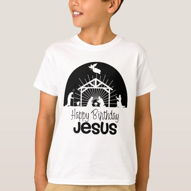 grattis på födelsedagen Jesus T Shirt (Framsida)