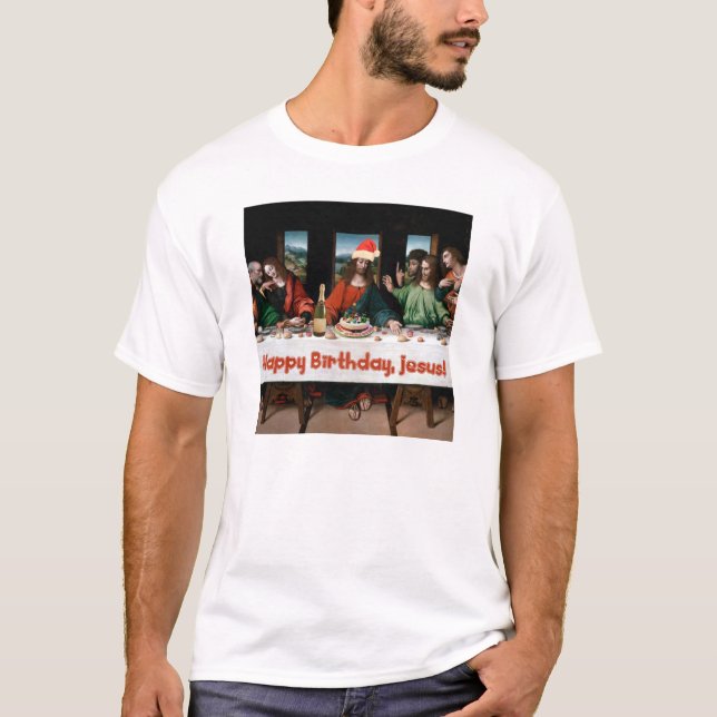 Grattis på födelsedagen Jesus! T Shirt (Framsida)
