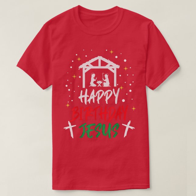 Grattis på födelsedagen Jesus T-Shirt (Design framsida)