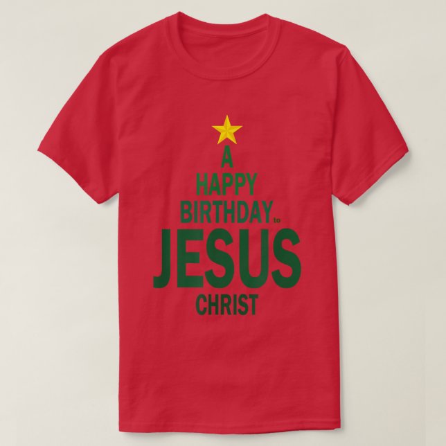 Grattis på födelsedagen Jesus T Shirt (Design framsida)