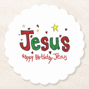 Grattis på födelsedagen Jesus Underlägg Papper