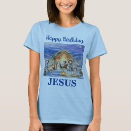 Grattis på födelsedagen Jesus Vuxen T-shirt