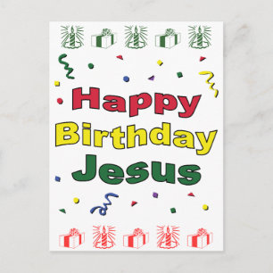 Grattis på födelsedagen Jesus Vykort
