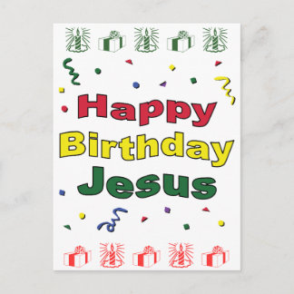 Grattis på födelsedagen Jesus Vykort