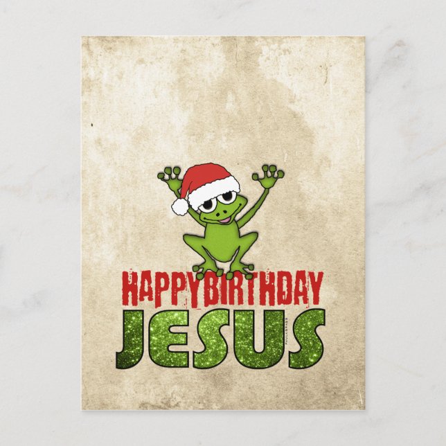 Grattis på födelsedagen Jesus Vykort (Framsida)