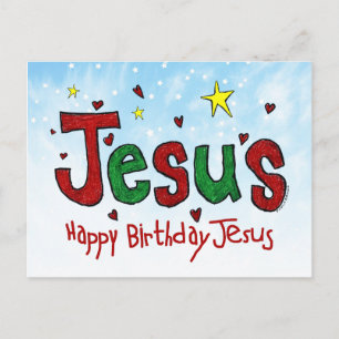 Grattis på födelsedagen Jesus Vykort