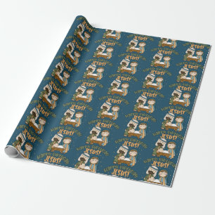 Grattis på födelsedagen Jesus Wrapping Papper Presentpapper