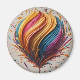 Grattis på födelsedagen Joy Circle Magnet