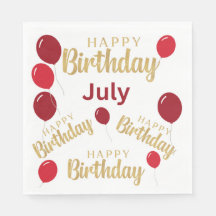Grattis på födelsedagen juli födelsedagar Papperss