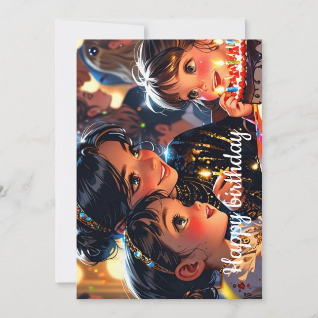 Grattis på födelsedagen julkort (Framsida)